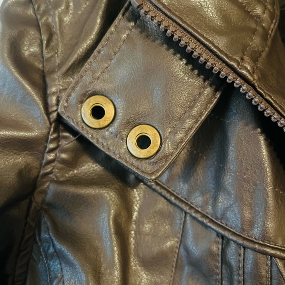 PARIS BLUES Vintage brown leather jacket S - Picture 13 of 16
